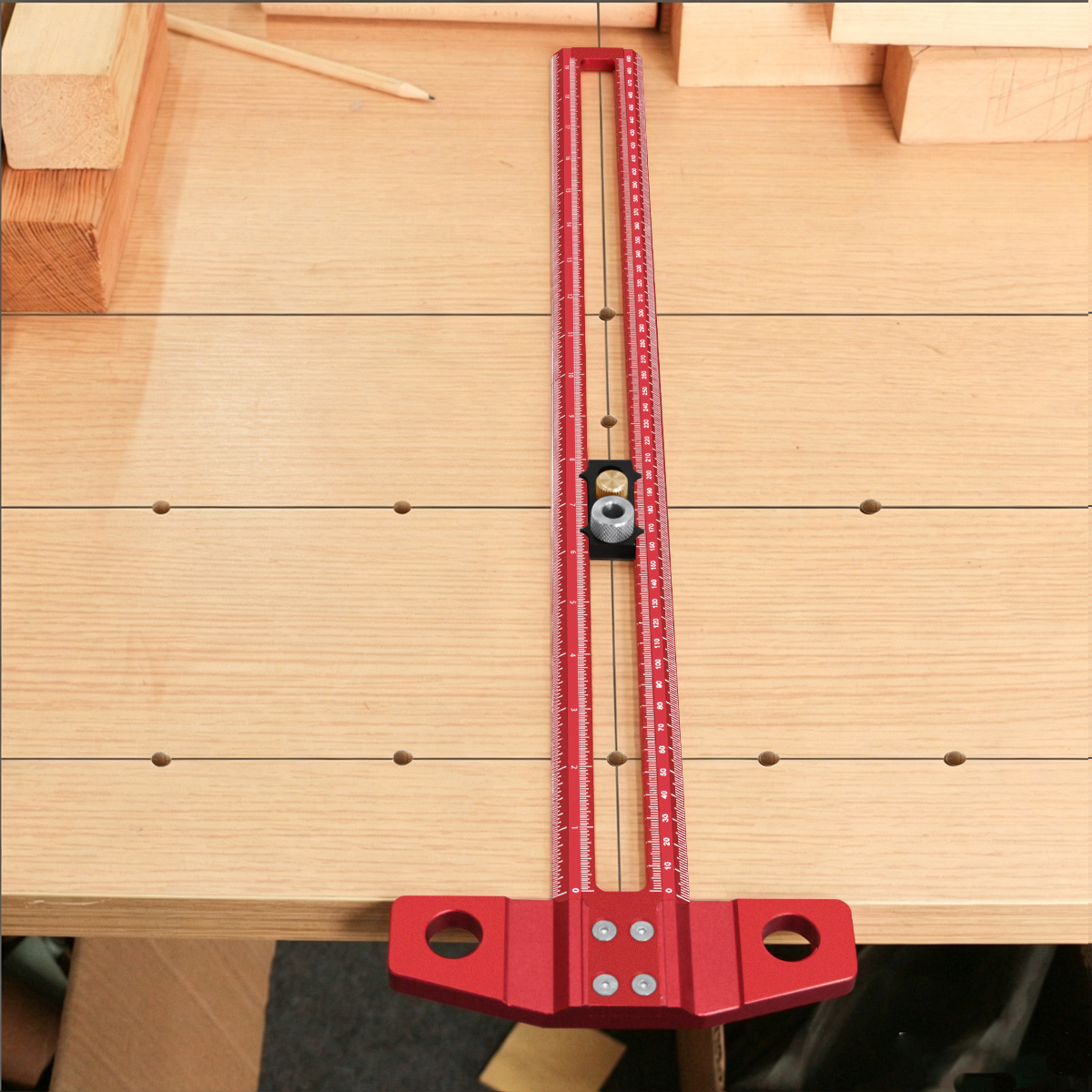 Woodworking Marking Gauge - 목공용 T-스퀘어 마킹 게이지, 조절 가능한