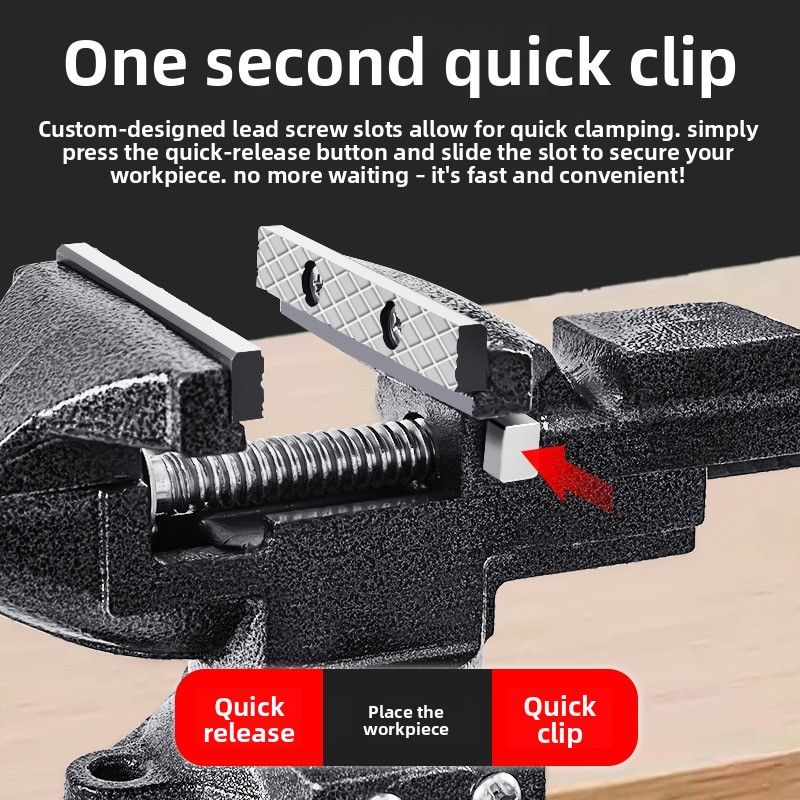 퀵 릴리스 이중 용도 주철 벤치 바이스 360 °    - Woodworking Quick Release Vise 리뷰 및 가격