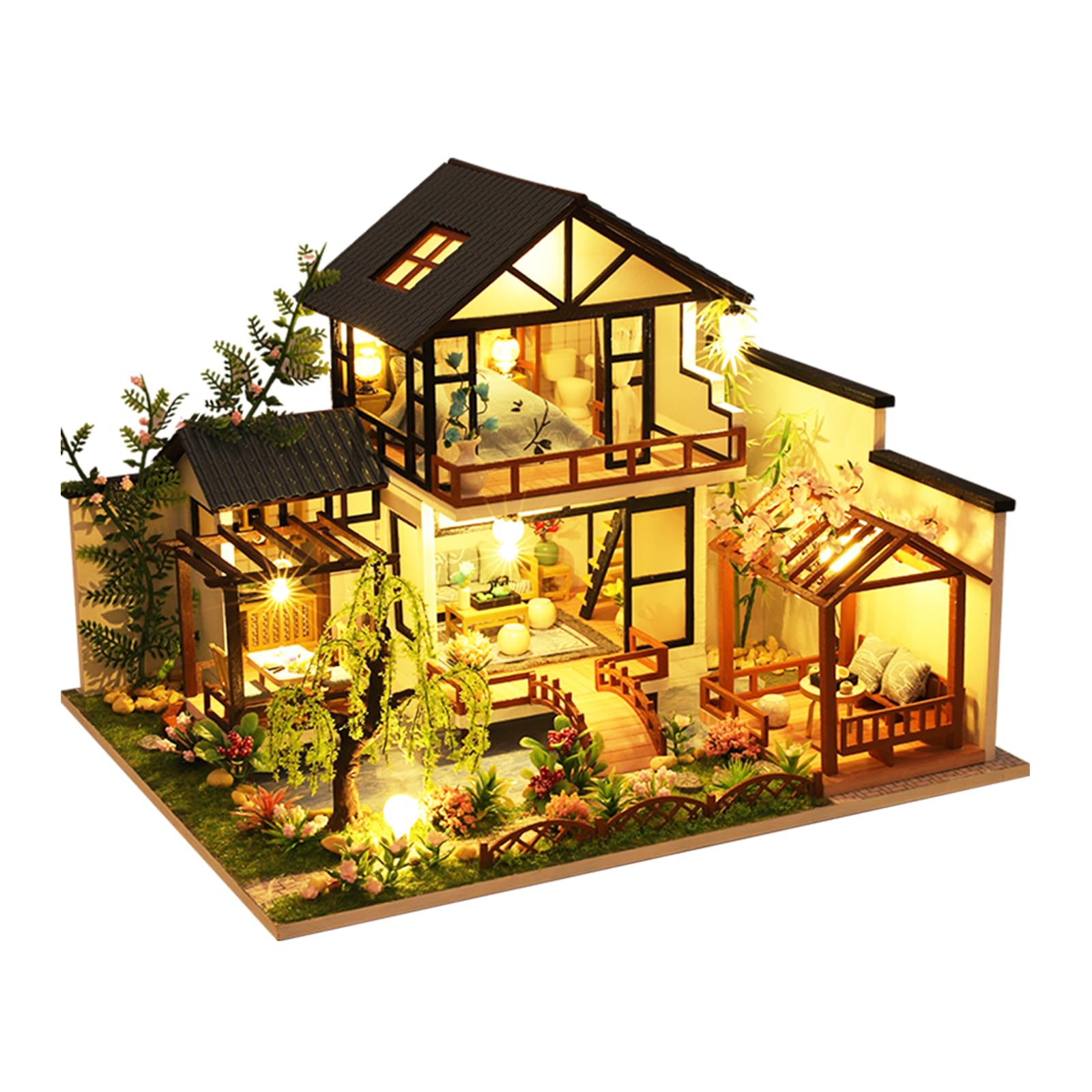 DIY 창의적인 코티지 대나무 강 물 정원 3D 나무  - Woodworking Game 리뷰 및 가격