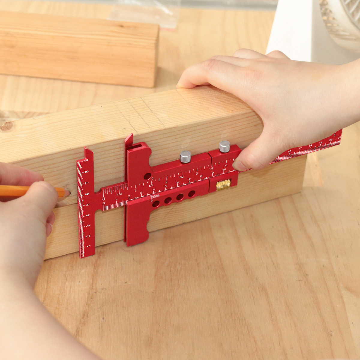 목공용 T자형 스크라이빙 측정 도구 프레이밍 자 미터법 - Woodworking Marking Gauge 리뷰 및 가격
