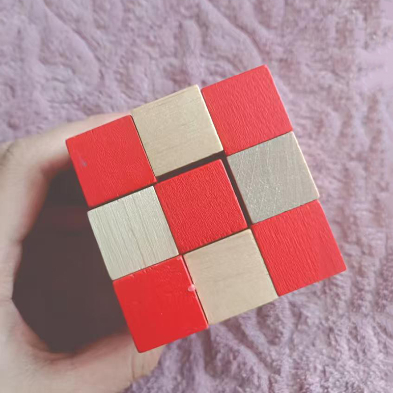 나무로 만든 뱀 모양 큐브 퍼즐, 논리력 훈련, 두뇌  - Woodworking Game 리뷰 및 가격