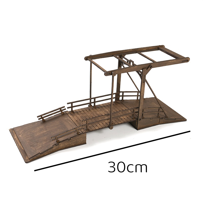 목제 조립 건물 퍼즐 모델, 장면 모델용 수제 장난감, - Woodworking Game 리뷰 및 가격