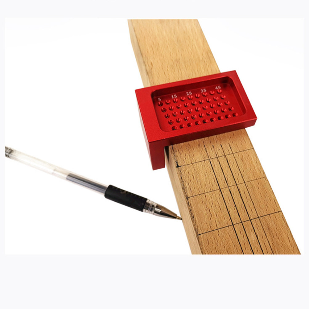 알루미늄 합금 T자형 자 목공 미니 스크라이버 레드 정 - Woodworking Marking Gauge 리뷰 및 가격