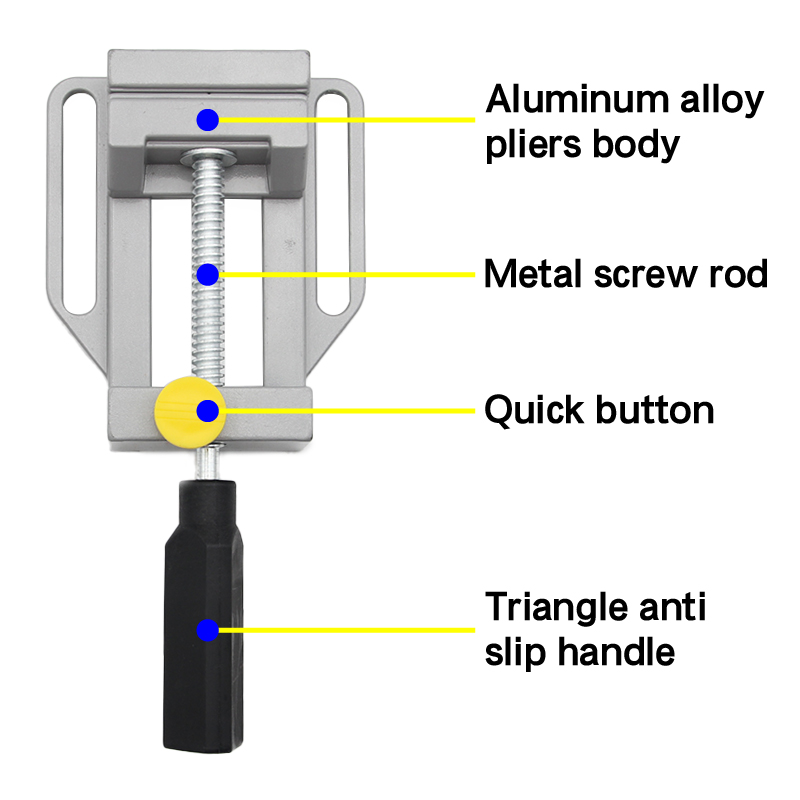 미니 벤치 바이스, 알루미늄 합금 평면 노즈 플라이어, - Woodworking Quick Release Vise 리뷰 및 가격