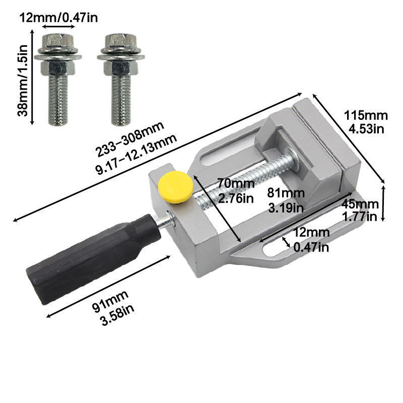미니 벤치 바이스, 알루미늄 합금 평면 노즈 플라이어, - Woodworking Quick Release Vise 리뷰 및 가격